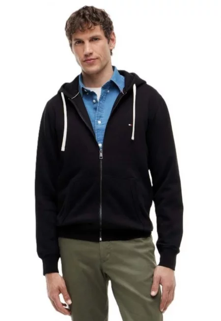 Суитшърт с цип  ESSENTIAL FLEECE HOODED REG ZT-MW0MW44931-BDS