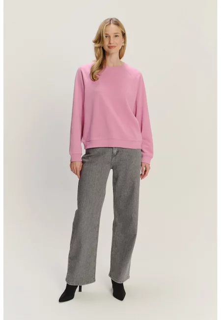 Свободен суитшърт с ръкави реглан