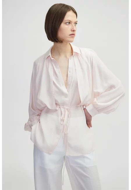 Свободна блуза с копчета