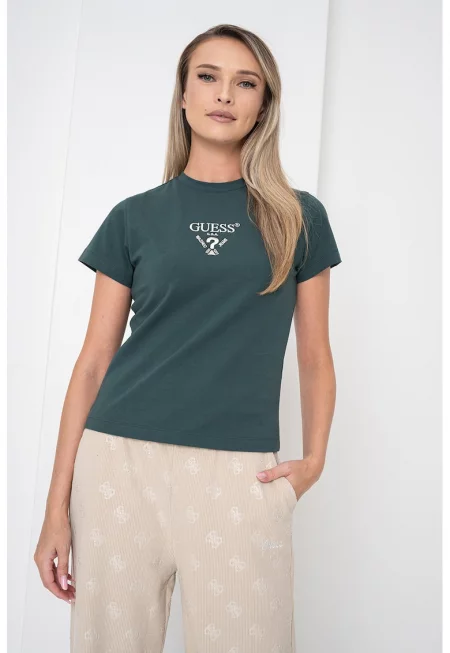 Тениска с бродирано лого