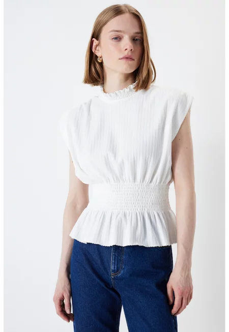 Тениска с еластична талия