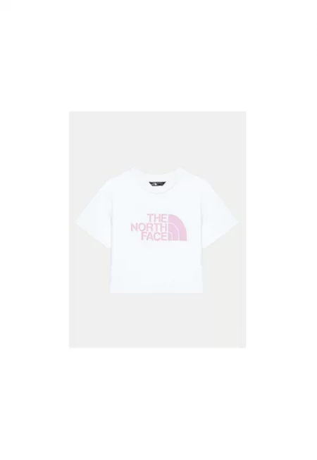 Тениска за момичета -  304917028 - Памук/Полиестер - 134 см - Бяла