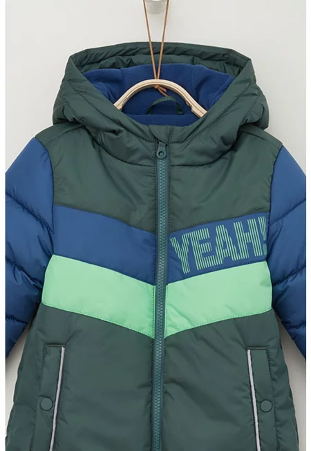 Ватирано зимно яке с качулка