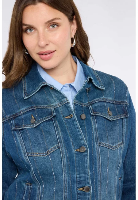 Яке от деним с апликации - Син