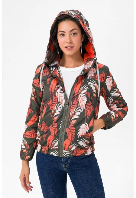 Яке Priscilla с качулка и принт