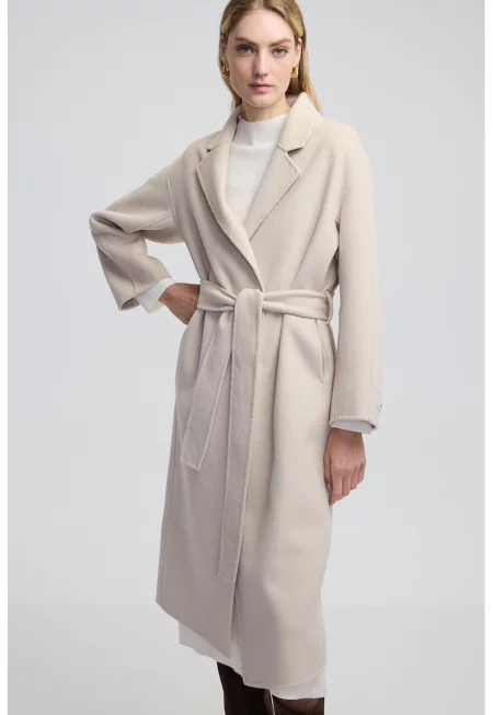 Застъпено палто с вълна