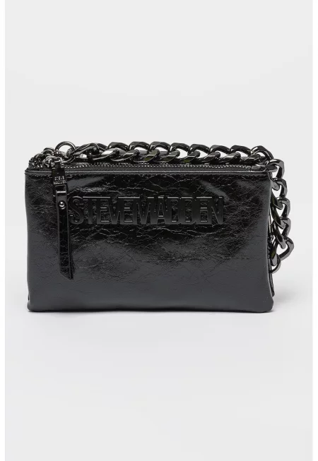 Чанта през рамо Nicco от еко кожа с лого