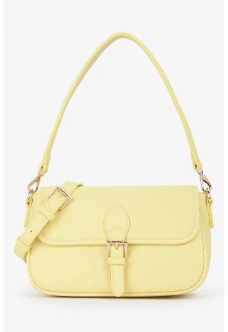Чанта през рамо Samba Re от еко кожа - Светло жълто