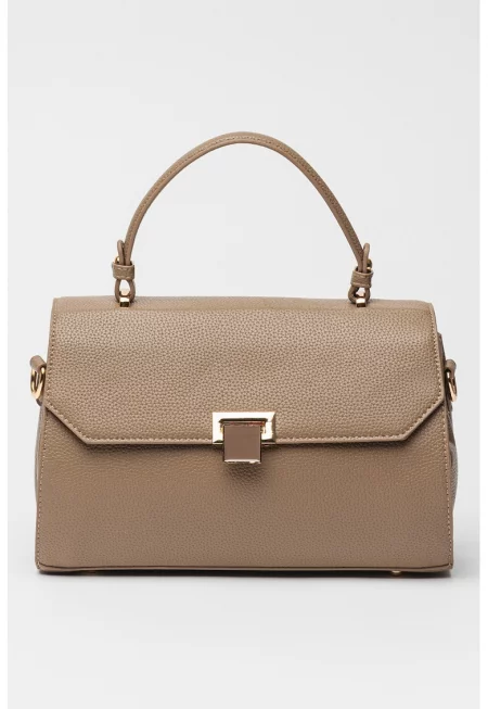 Чанта за рамо от еко кожа с отделяща се презрамка