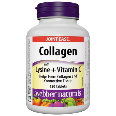 Collagen with Lysine + Vitamin C/ Колаген 500 mg с Лизин и Витамин С х 120 таблетки