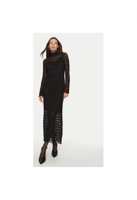 Дамска рокля -  304912849 - Полиестер - Черен - Черен