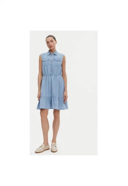 Дамска рокля -  305244888 - Памук - Син