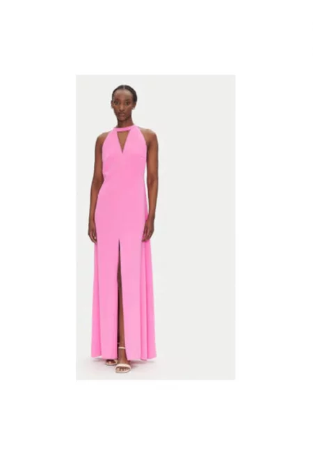 Дамска рокля  53-3388 - Полиестер - Розов - Розово