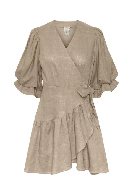 Дамска рокля -  Вискоза - 302027675 - Кафяв