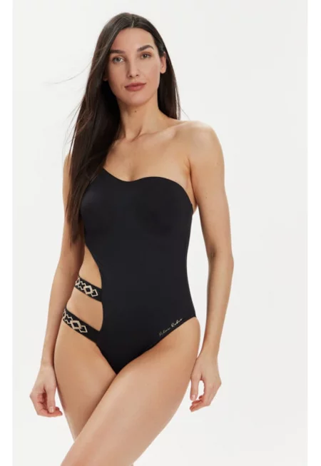 Дамски бански костюм -  303691264 - Синтетичен - Черен - Черен