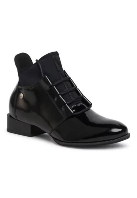 Дамски боти  лачени - Черен