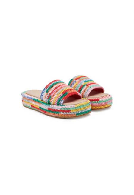 Дамски джапанки  14011255 - Текстил - Многоцветни - Многоцветен