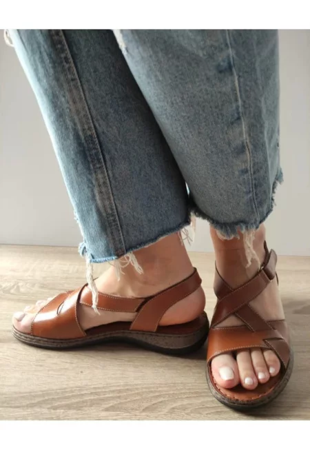 Дамски ежедневни сандали  4773 4 Кафяви - Кафяви -