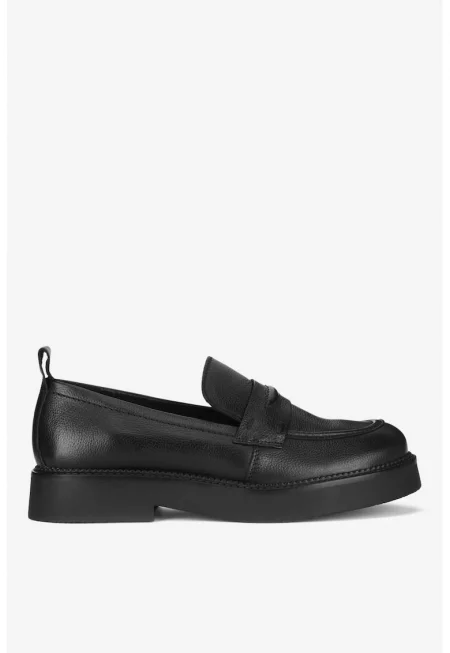 Дамски мокасини  5905588691310 - Естествена кожа - Черен