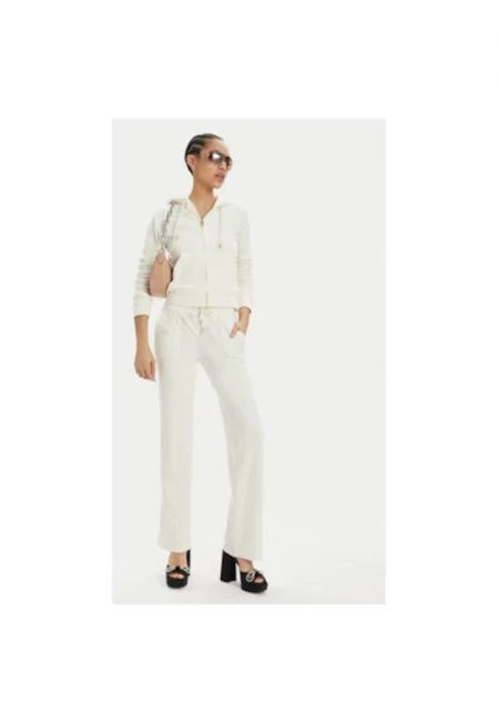 Дамски панталон -  303896041 - Полиестер - Бежов - Бежов