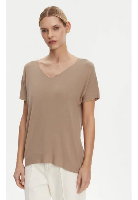 Дамски пуловер -  305341006 - Вискоза - Един размер INTL - Кафяв