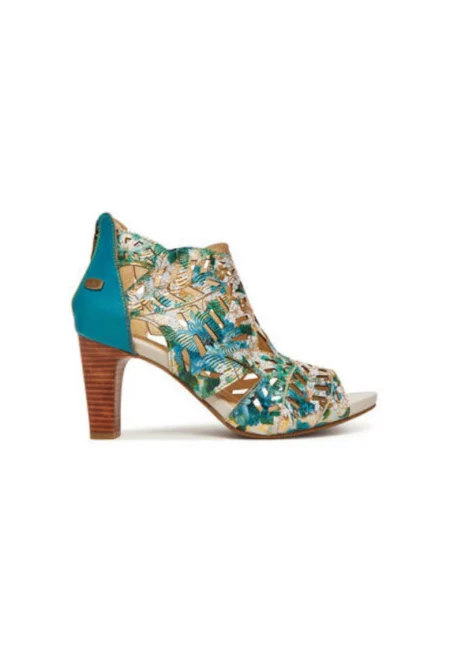 Дамски сандали - ALBANE 048 -  Естествена кожа - Син