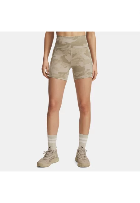 Дамски спортни панталони -  PROJECT ROCK MIDDY - бежови - полиестер