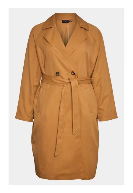 Дамски тренч -  303785093 - Бежов - Полиестер