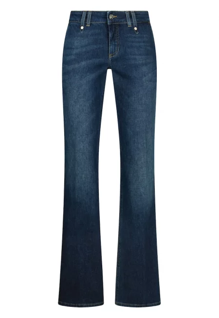 Дънки с ниска талия - Ултрамарин синьо