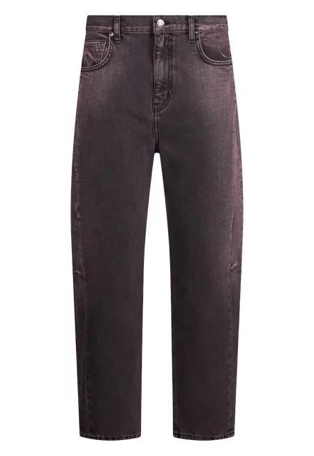 Дънки стил Boyfriend - Розово/Tъмносив