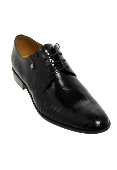 Елегантни мъжки обувки  Co2 - лъскаво черно