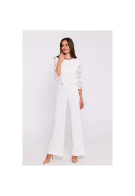 Гащеризон с широки панталони и дантелена горна част -  - -