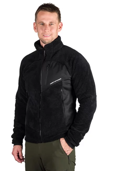 Хайкинг суитшърт Ludwik с цип и джобове встрани