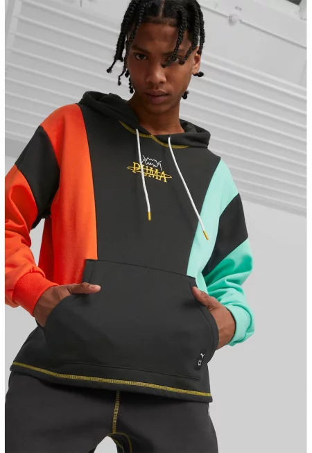 Худи In the Paint с дизайн с цветен блок