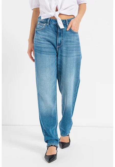 JEANS - Свободни дънки със захабен ефект