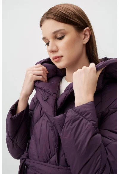 Капитонирано зимно яке с качулка