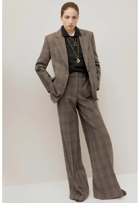 Карирано сако с вълна