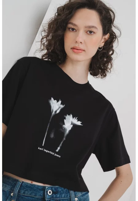 Къса тениска от органичен памук