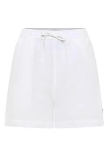 Къси панталони  памук - бели - 75% памук - 25% лен -