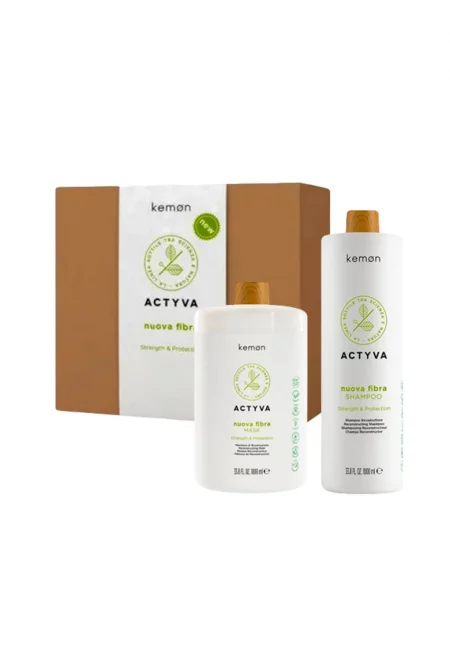 Комплект за боядисана коса  Actyva Nuova Fibra: Шампоан 1000 мл - Маска 1000 мл