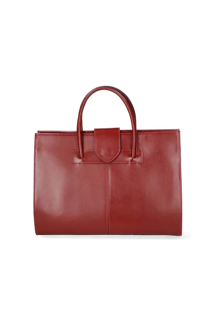 Кожена чанта - Червен