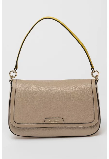 Кожена чанта през рамо Hudson с отделяща се презрамка - Сиво-кафяв