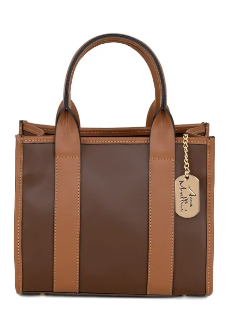 Кожена чанта за рамо Litana с цип