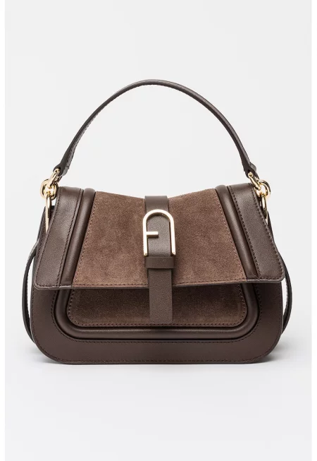 Кожена ръчна чанта Flow с отделяща се презрамка