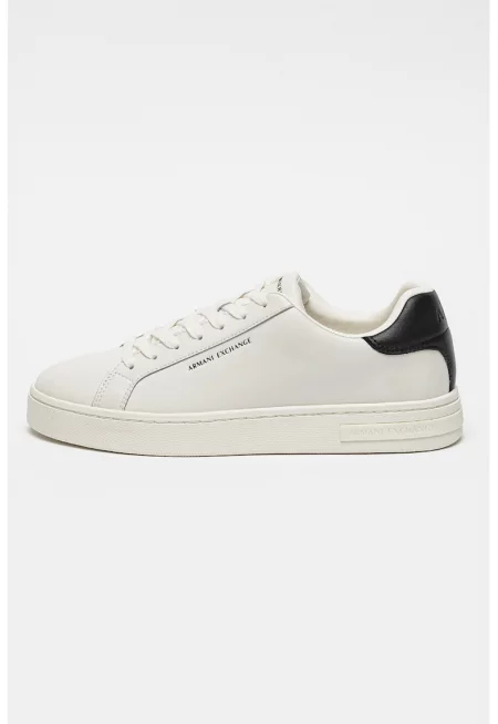 Кожени спортни обувки - Бял/Черен