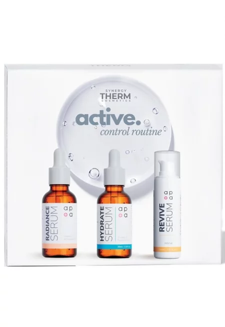 Козметичен комплект Active Control Routine -  Liposomal Vitamin C Radiance Serum - 30 ml - Hyaluronic Acid Hydrating Serum - 30 ml - Серум Retinal Revive Serum 0 -05% - 30 ml