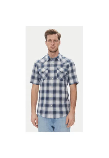 Мъжка риза  112362381 - Памучна - Размер S INTL - Синя