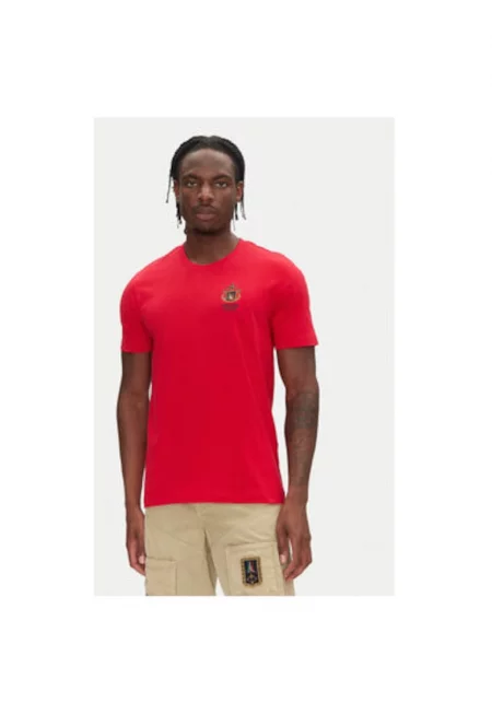 Мъжка тениска  251TS2391J592 - памук - червен