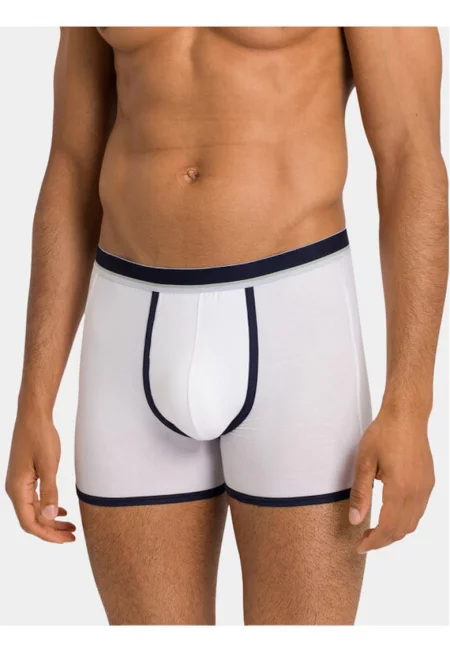 Мъжки боксерки -  303703295 - Памук/Модал - Бял