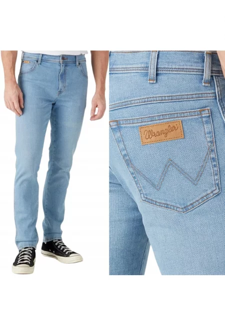 Мъжки дънки Wrangler  822 Gambit - син - W31 L34 - вталени - леко еластични